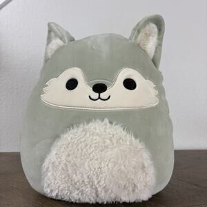 Squishmallows‎ Oakley The Sage Green/Gray Wolf Plush 12” Toy Kelly Toys 2022